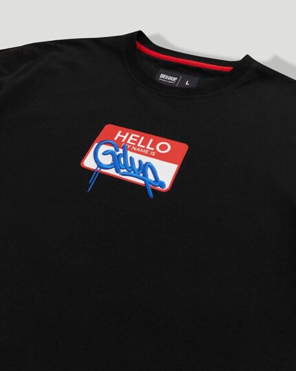 GDUP Sticker T Shirt Black.