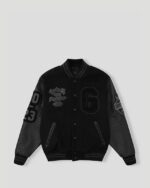 Geedup 13YR PFK Varsity Jacket Black Black