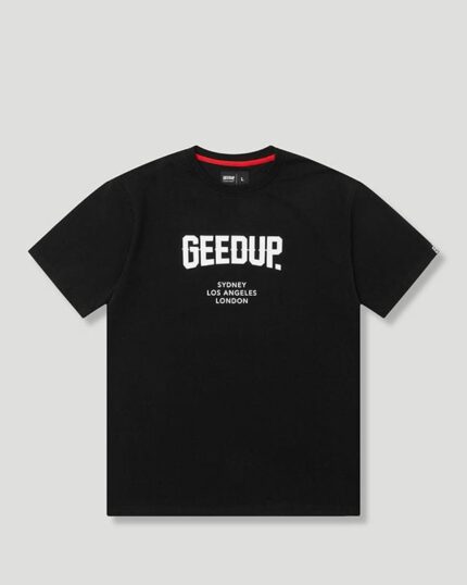 Geedup City T Shirt Black White