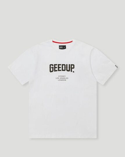 Geedup City T Shirt White Black
