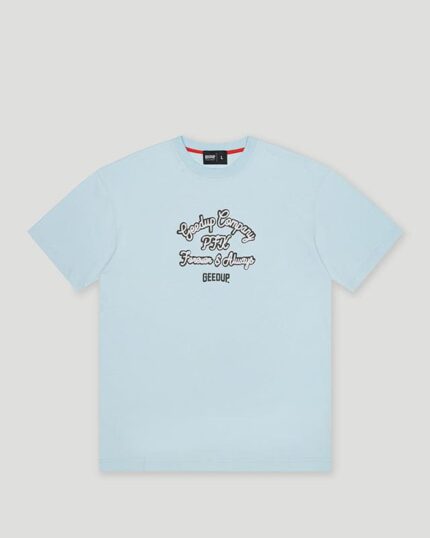 Geedup Company T Shirt Light Blue.