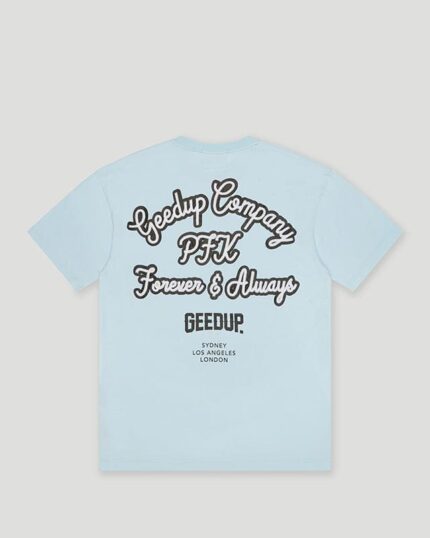 Geedup Company T Shirt Light Blue