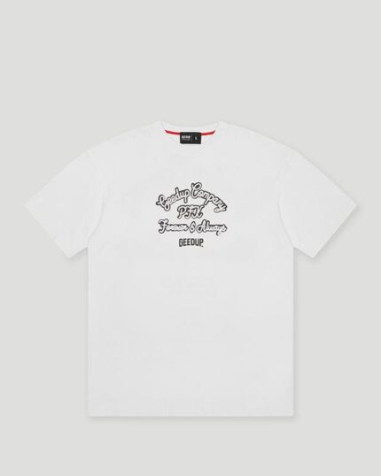 Geedup Company T Shirt White.Navy