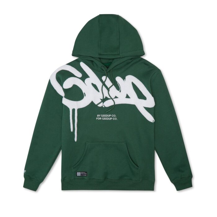 Geedup Handstyle Hoodie Green White