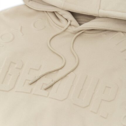 Geedup O.S Emblem Emboss Hoody Sand