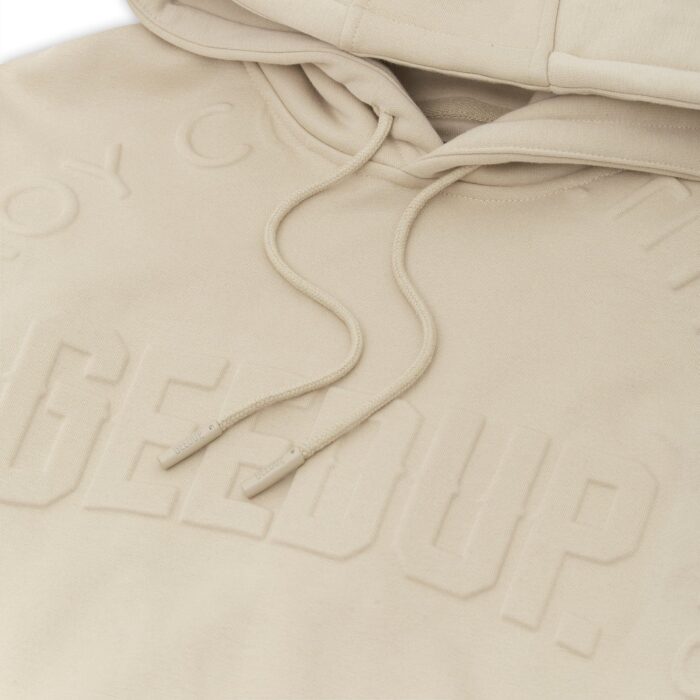Geedup O.S Emblem Emboss Hoody Sand