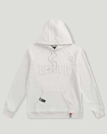 Geedup OS Emblem Emboss Hoodie Ice Grey