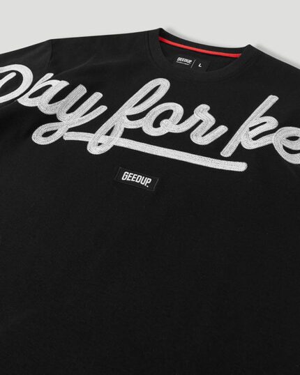 Geedup PFK Script T Shirt Black.White
