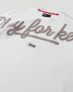 Geedup PFK Script T Shirt White.Grey