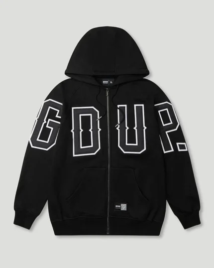 G.D.U.P Zip Hoodie Black
