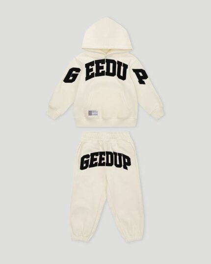 Geedup Team Logo Kids Tracksuit Buttercream