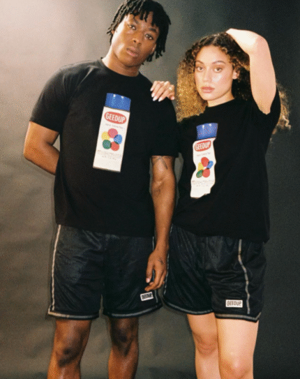 G Geedup tow piece black shot set tracksuit